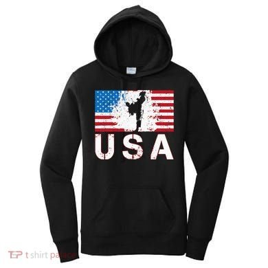 Usa Taekwondo Team American Flag Us Martial Women's Hoodie
