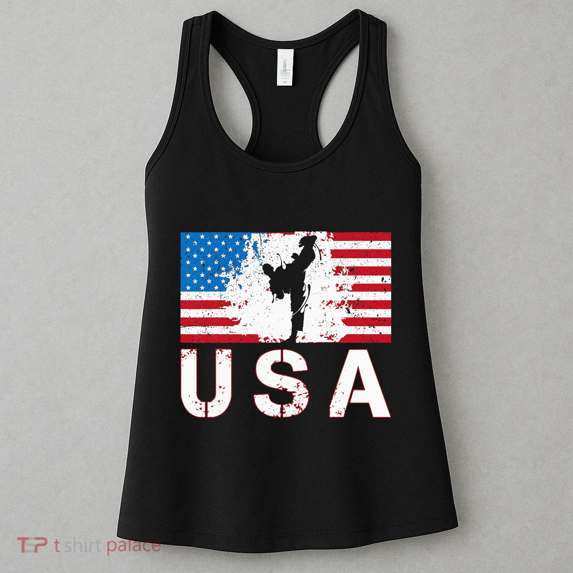 Usa Taekwondo Team American Flag Us Martial Women's Tank Top