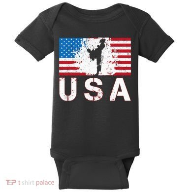 Usa Taekwondo Team American Flag Us Martial Baby Bodysuit