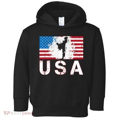 Usa Taekwondo Team American Flag Us Martial Toddler Hoodie