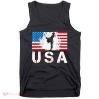 Usa Taekwondo Team American Flag Us Martial Tank Top thumb 0