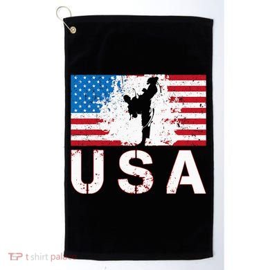 Usa Taekwondo Team American Flag Us Martial Golf Towel