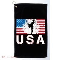 Usa Taekwondo Team American Flag Us Martial Golf Towel thumb 0