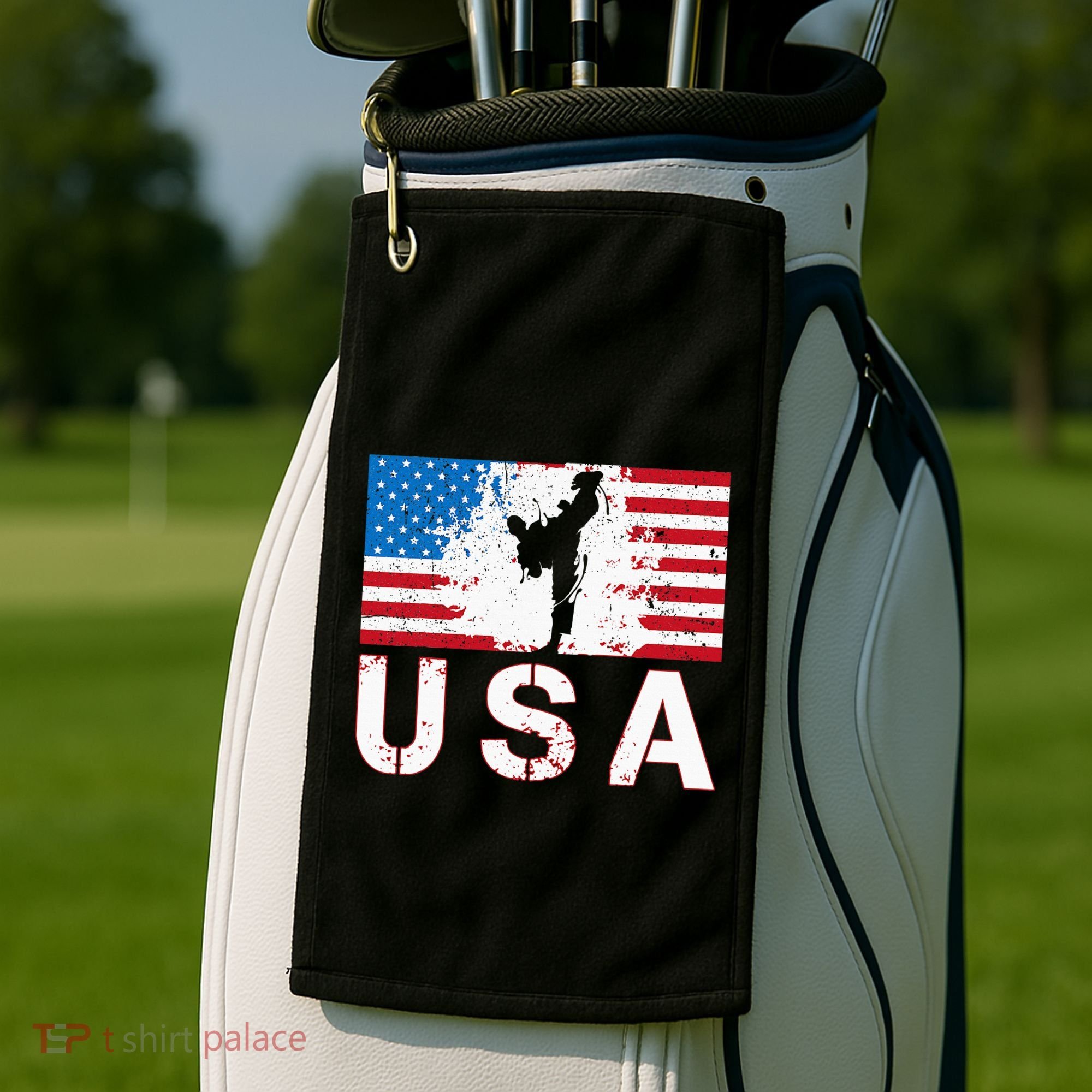 Usa Taekwondo Team American Flag Us Martial Golf Towel