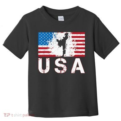 Usa Taekwondo Team American Flag Us Martial Toddler T-Shirt