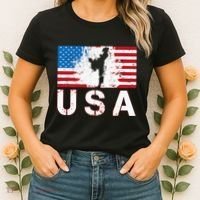 Usa Taekwondo Team American Flag Us Martial Women's T-Shirt thumb 2