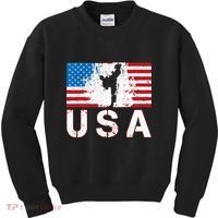 Usa Taekwondo Team American Flag Us Martial Kids Sweatshirt thumb 0