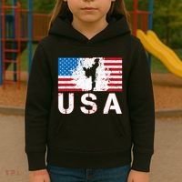 Usa Taekwondo Team American Flag Us Martial Kids Hoodie thumb 3