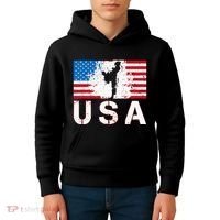 Usa Taekwondo Team American Flag Us Martial Kids Hoodie thumb 4