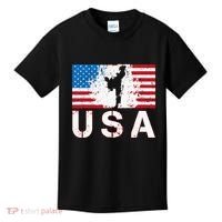 Usa Taekwondo Team American Flag Us Martial Kids T-Shirt thumb 0