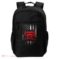 Us Trucking Us Flag With Truck Backpack thumb 0