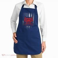 Us Trucking Us Flag With Truck Apron thumb 2