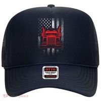 Us Trucking Us Flag With Truck Hat thumb 0