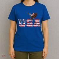 USA US American Flag Patriotic 4th Of July Bald Eagle Merica T-Shirt thumb 4