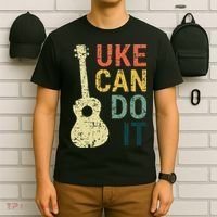 Ukulele Uke Can Do It Gifts For Guitar funny Music Lover T-Shirt thumb 6