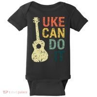 Ukulele Uke Can Do It Gifts For Guitar funny Music Lover Baby Bodysuit thumb 0