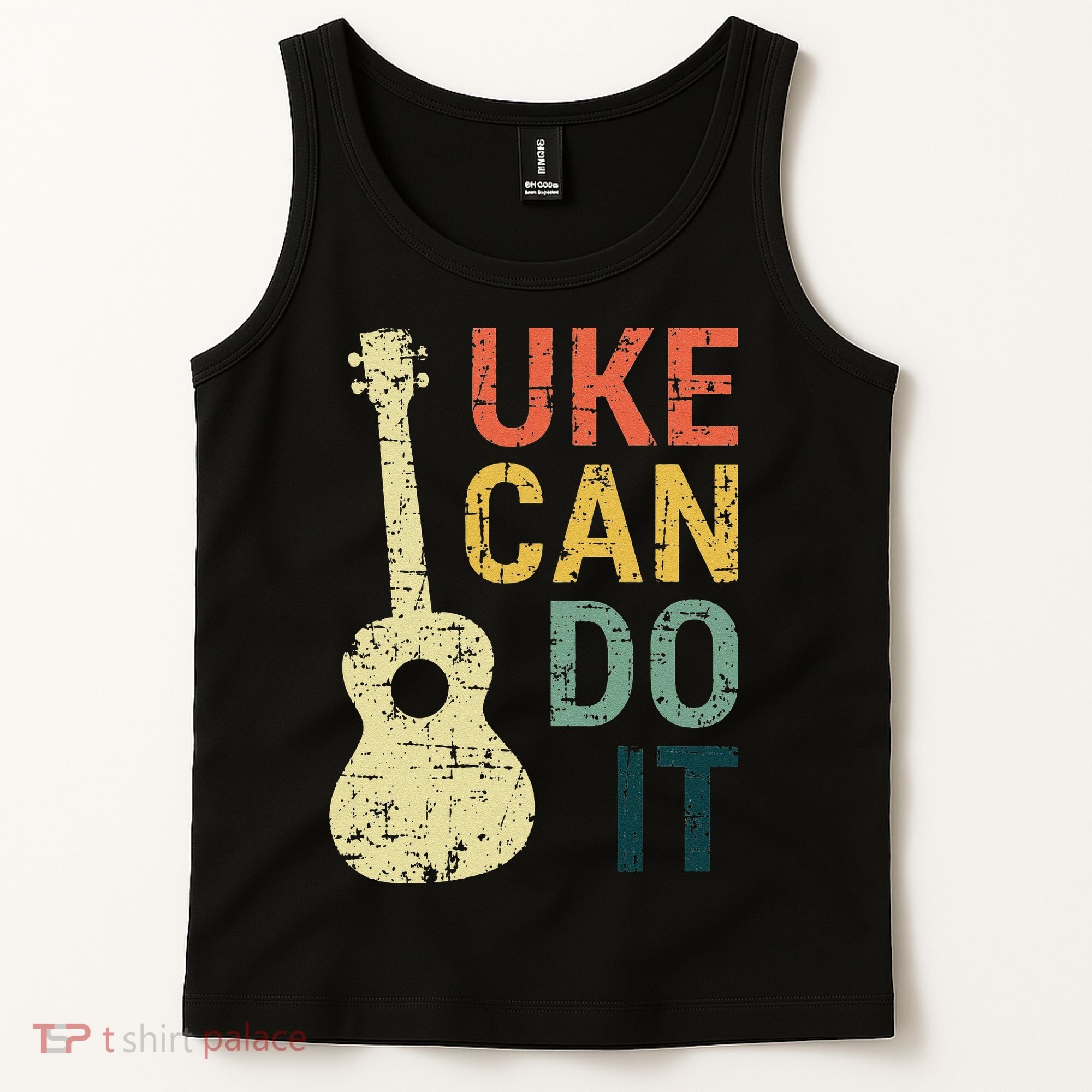 Ukulele Uke Can Do It Gifts For Guitar funny Music Lover Tank Top
