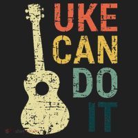 Ukulele Uke Can Do It Gifts For Guitar funny Music Lover Golf Towel thumb 3