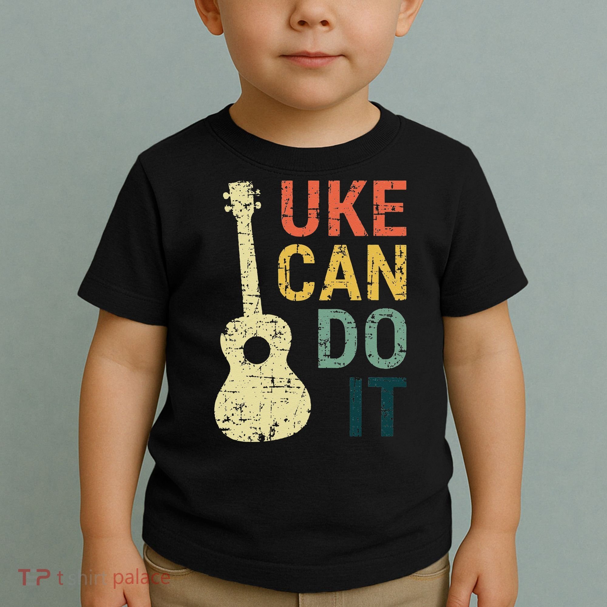 Ukulele Uke Can Do It Gifts For Guitar funny Music Lover Toddler T-Shirt