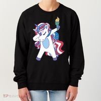 USA Unicorn Dabbing Women's Sweatshirt thumb 0