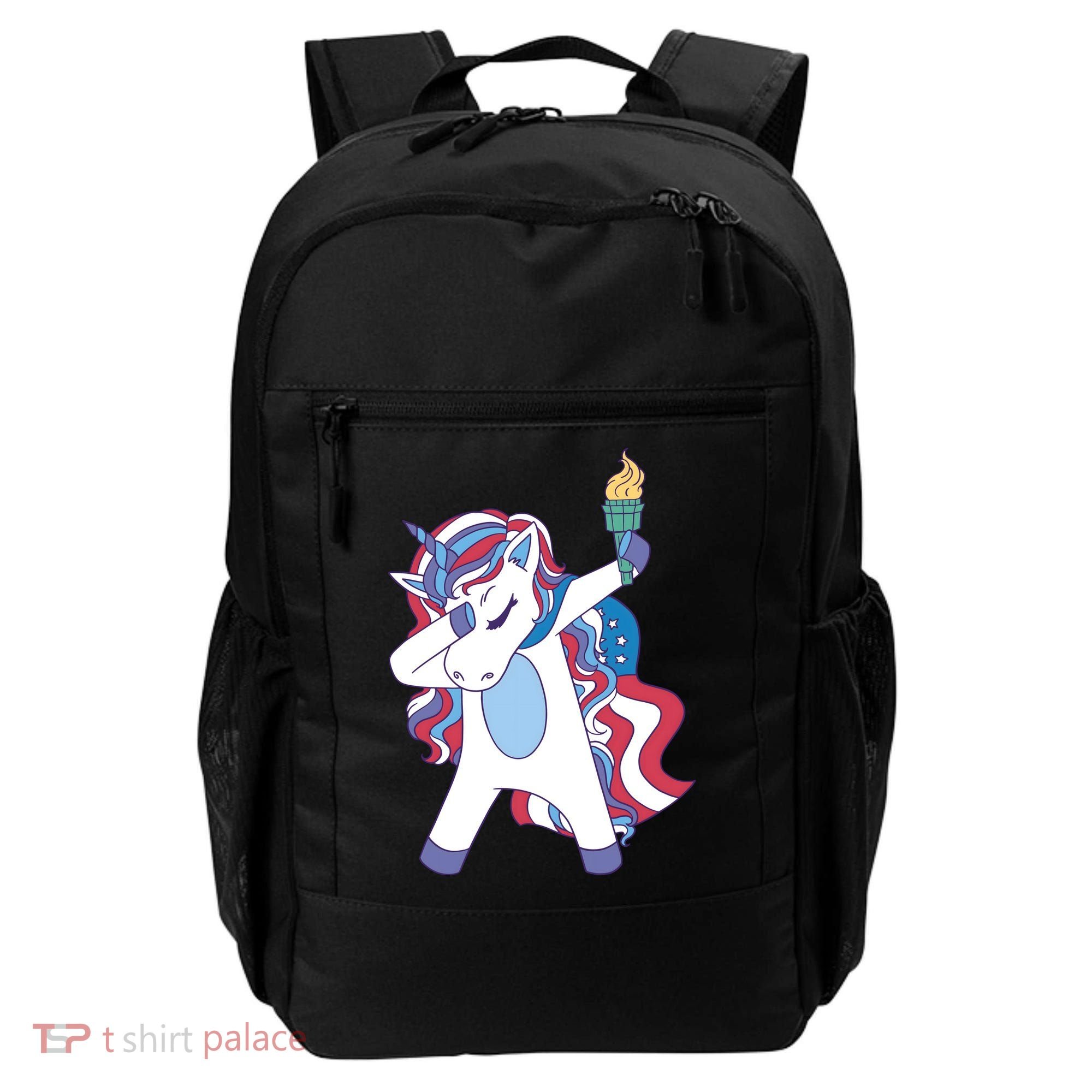 USA Unicorn Dabbing Backpack