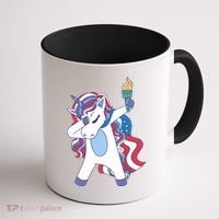 USA Unicorn Dabbing Coffee Mug thumb 1