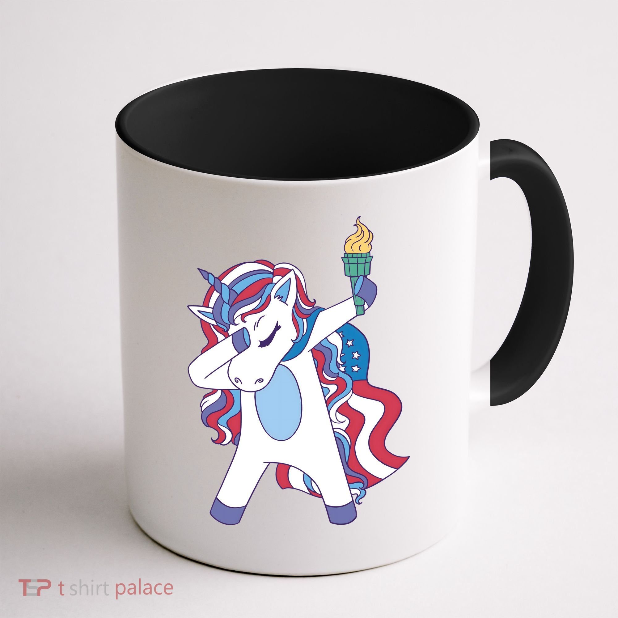 USA Unicorn Dabbing Coffee Mug