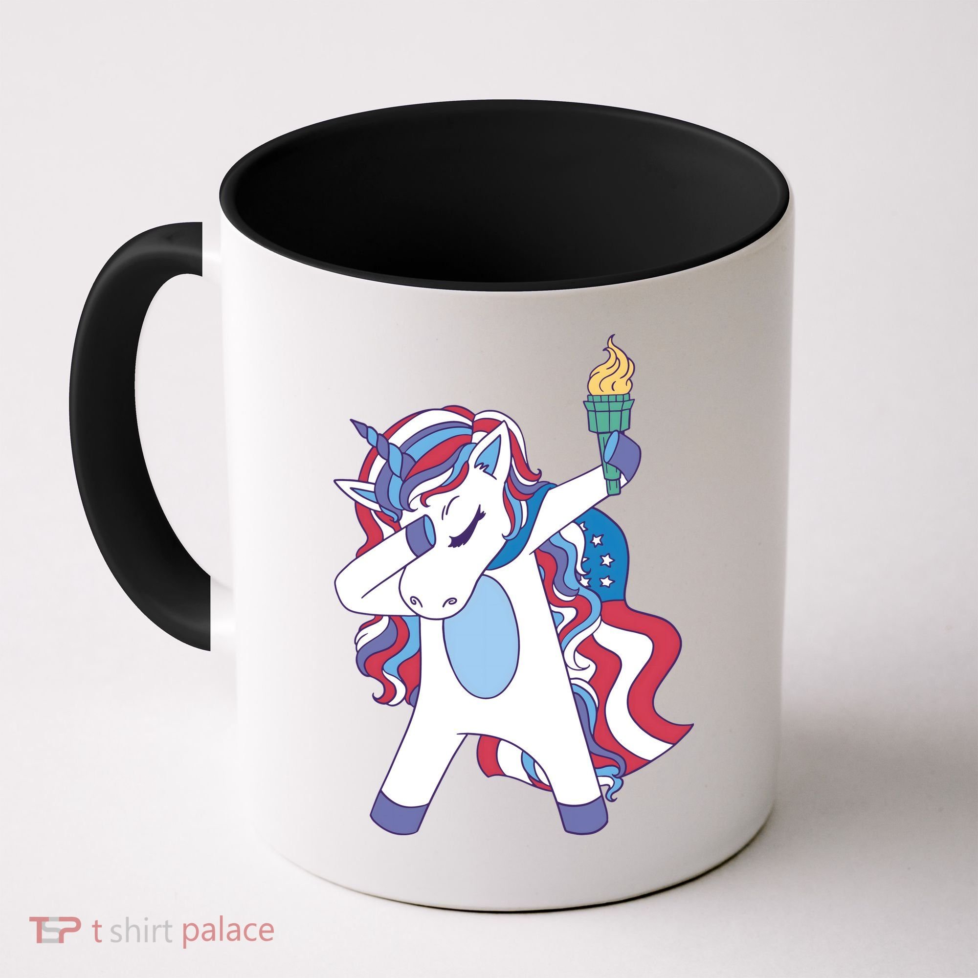 USA Unicorn Dabbing Coffee Mug