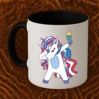 USA Unicorn Dabbing Coffee Mug thumb 2