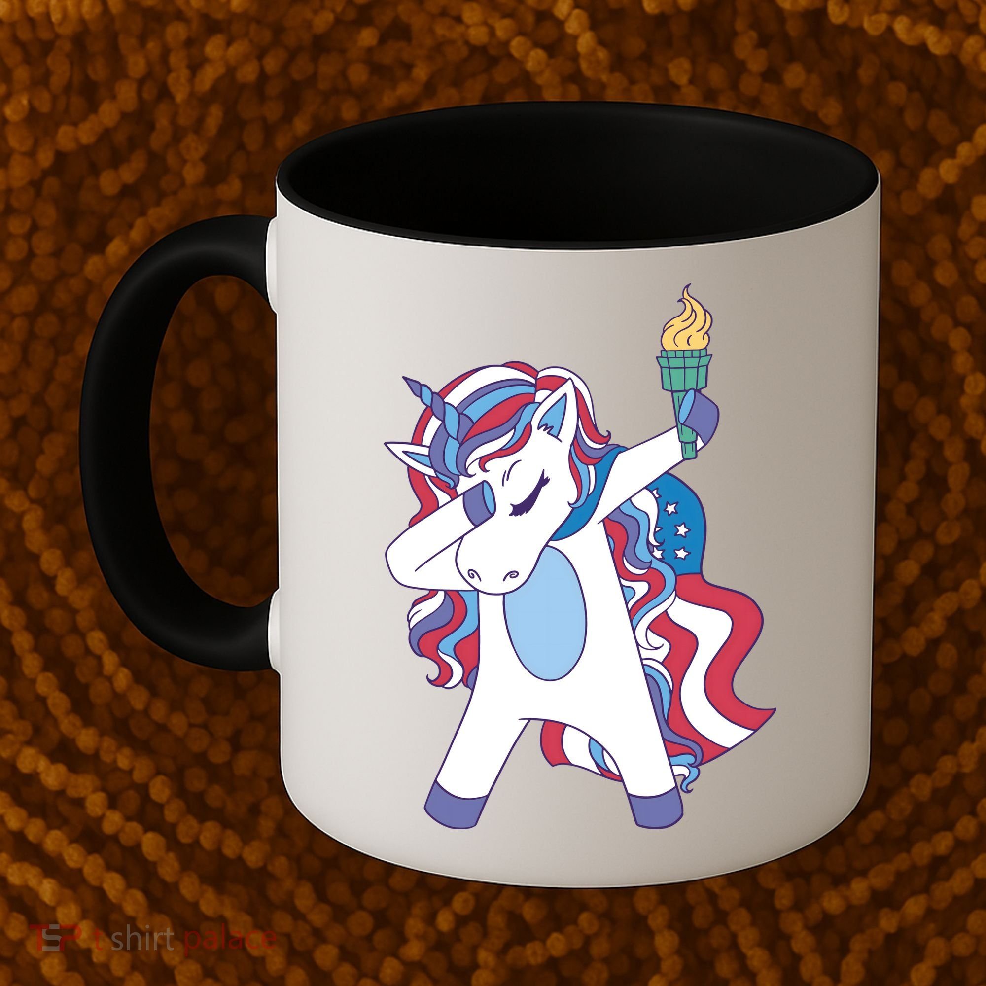 USA Unicorn Dabbing Coffee Mug