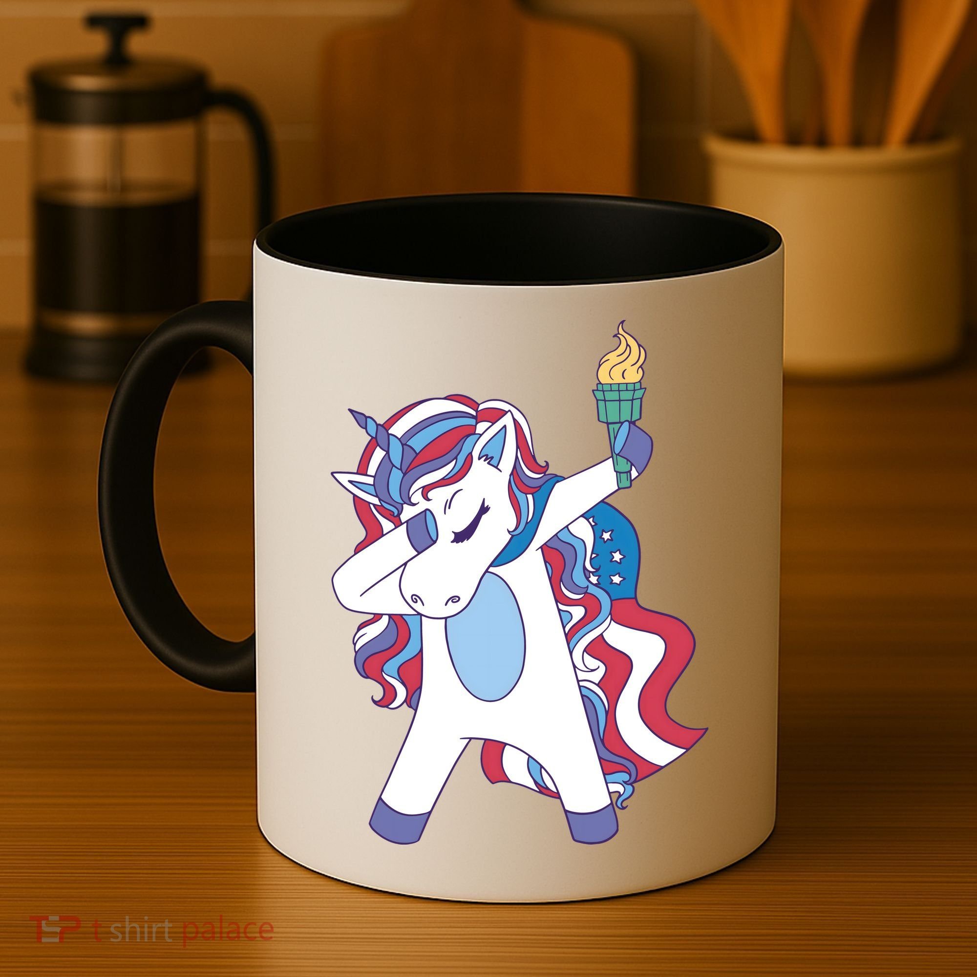 USA Unicorn Dabbing Coffee Mug