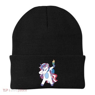 USA Unicorn Dabbing Beanie