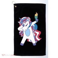 USA Unicorn Dabbing Golf Towel thumb 0