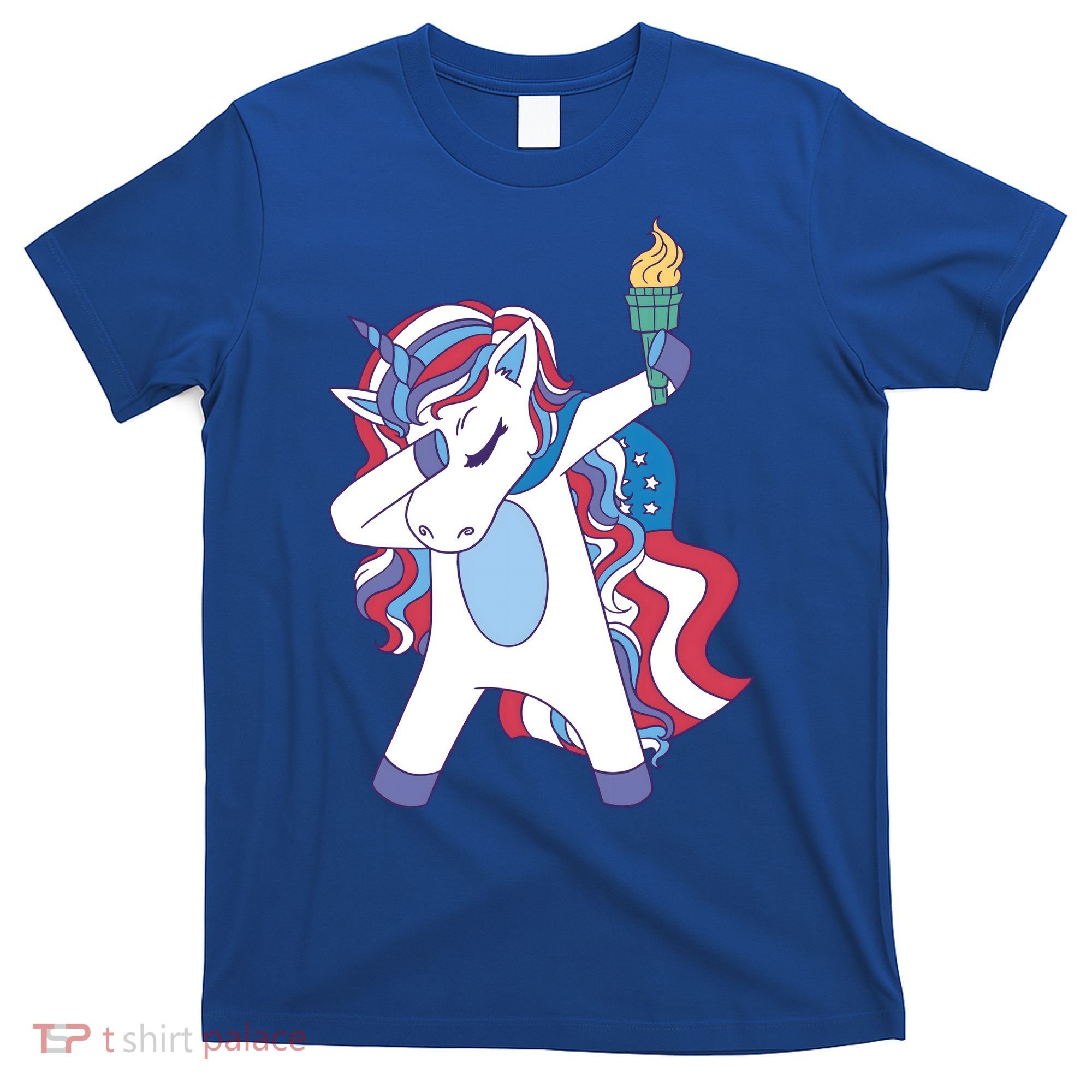 USA Unicorn Dabbing T-Shirt