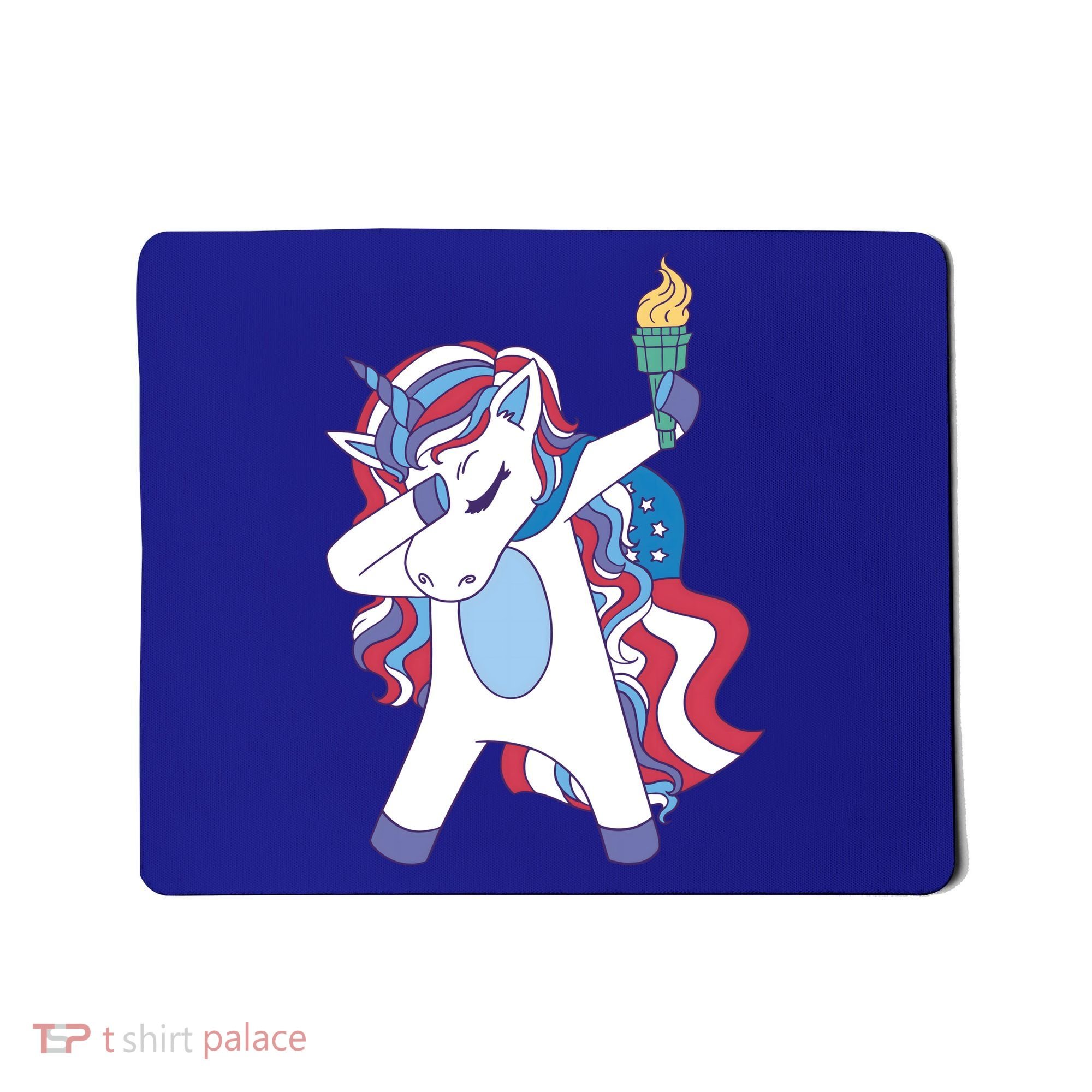 USA Unicorn Dabbing Mousepad