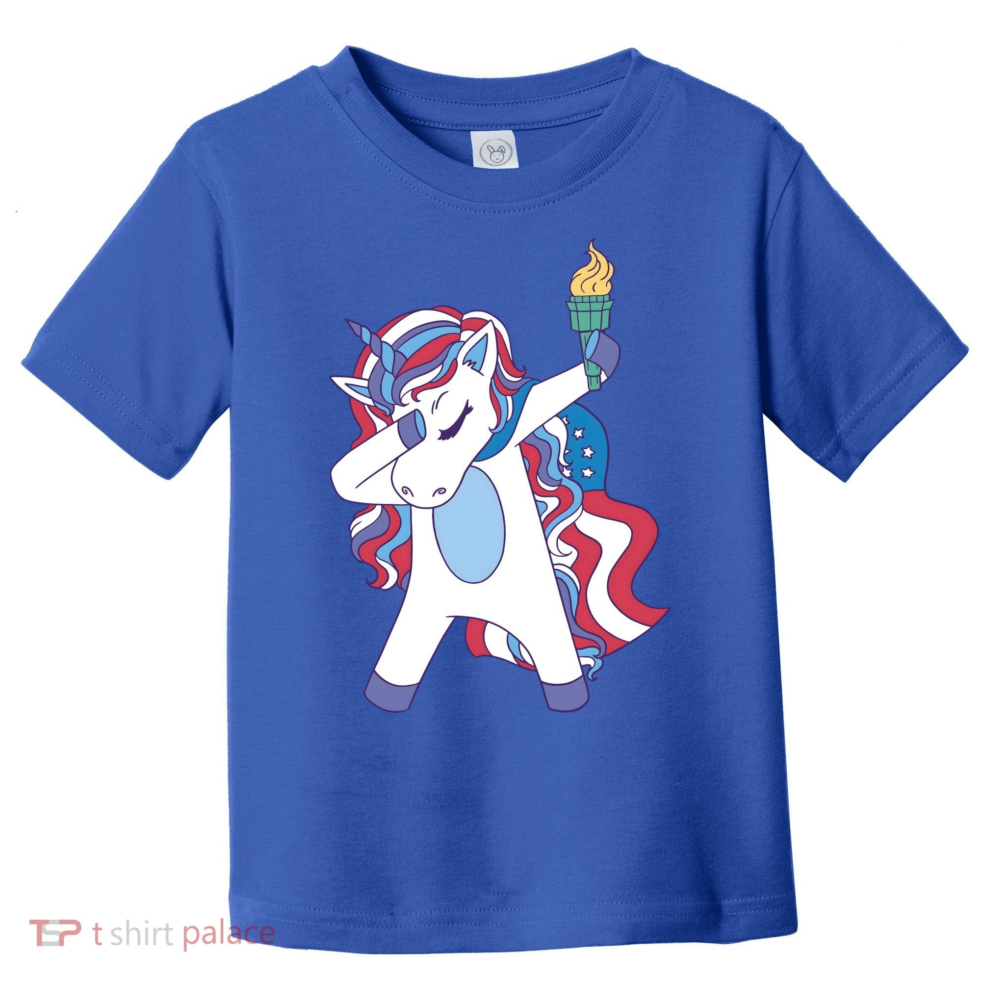 USA Unicorn Dabbing Toddler T-Shirt