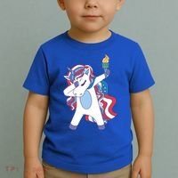 USA Unicorn Dabbing Toddler T-Shirt thumb 2