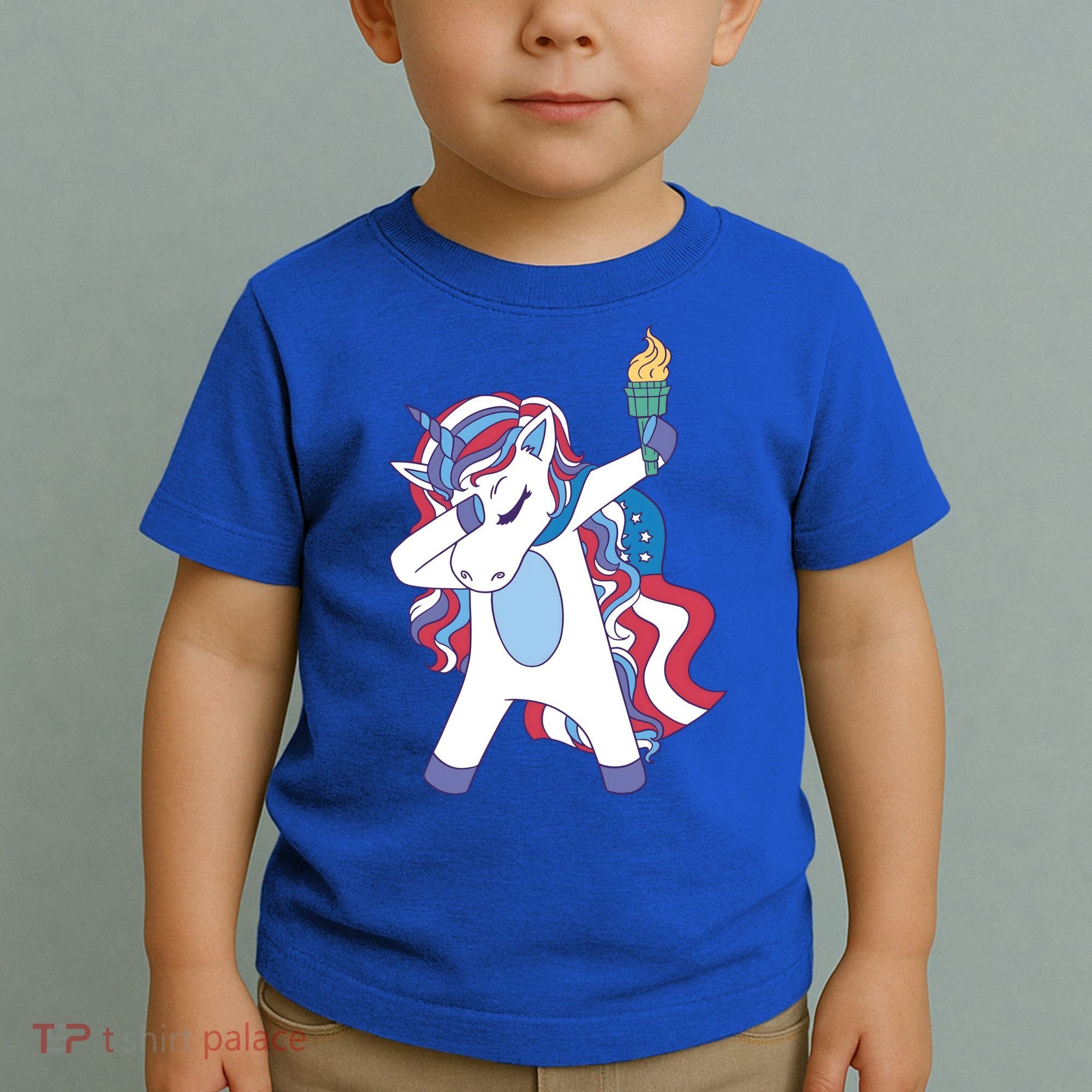 USA Unicorn Dabbing Toddler T-Shirt