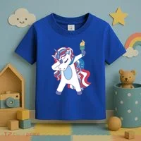 USA Unicorn Dabbing Toddler T-Shirt thumb 3