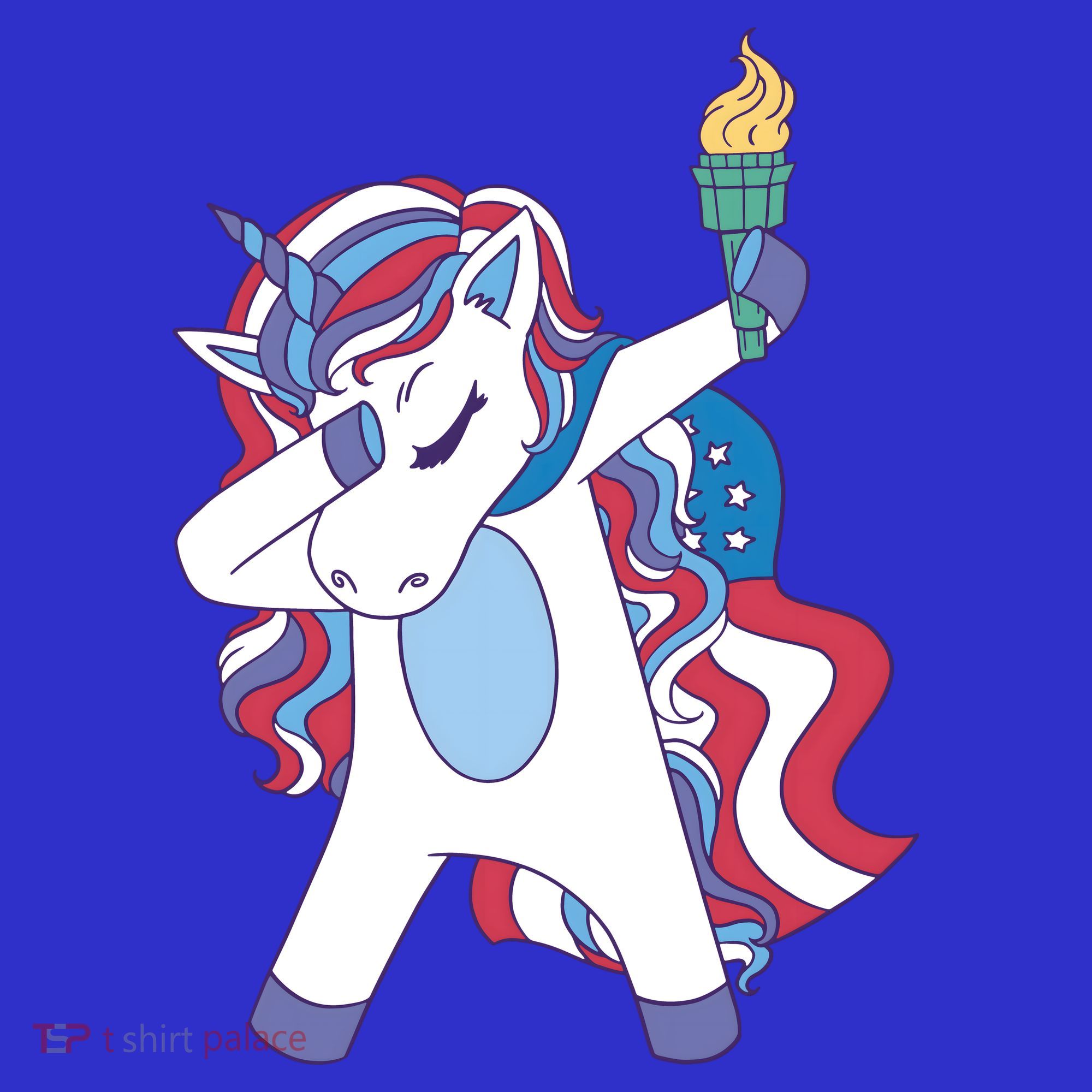 USA Unicorn Dabbing Toddler T-Shirt