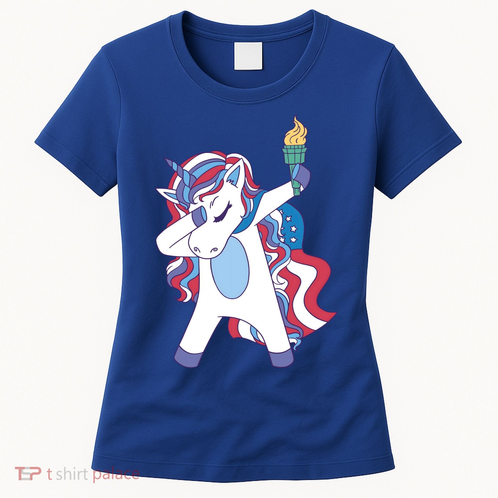 USA Unicorn Dabbing Women's T-Shirt