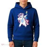 USA Unicorn Dabbing Kids Hoodie thumb 4