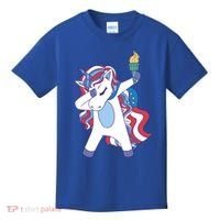 USA Unicorn Dabbing Kids T-Shirt thumb 0