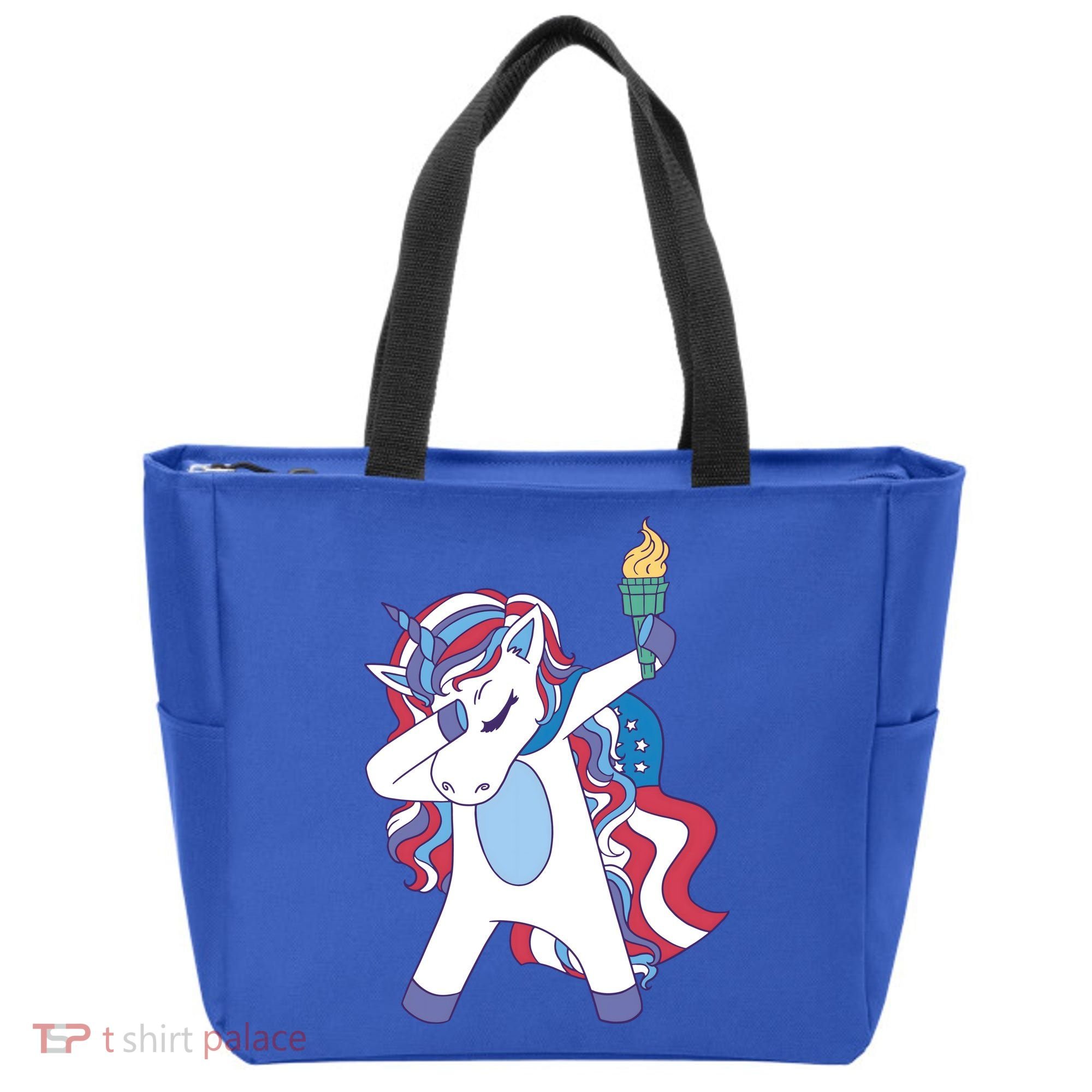 USA Unicorn Dabbing Tote Bag