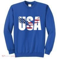 Usa Us Eagle Flag Patriotic Proud To Be An American Great Gift Sweatshirt thumb 0
