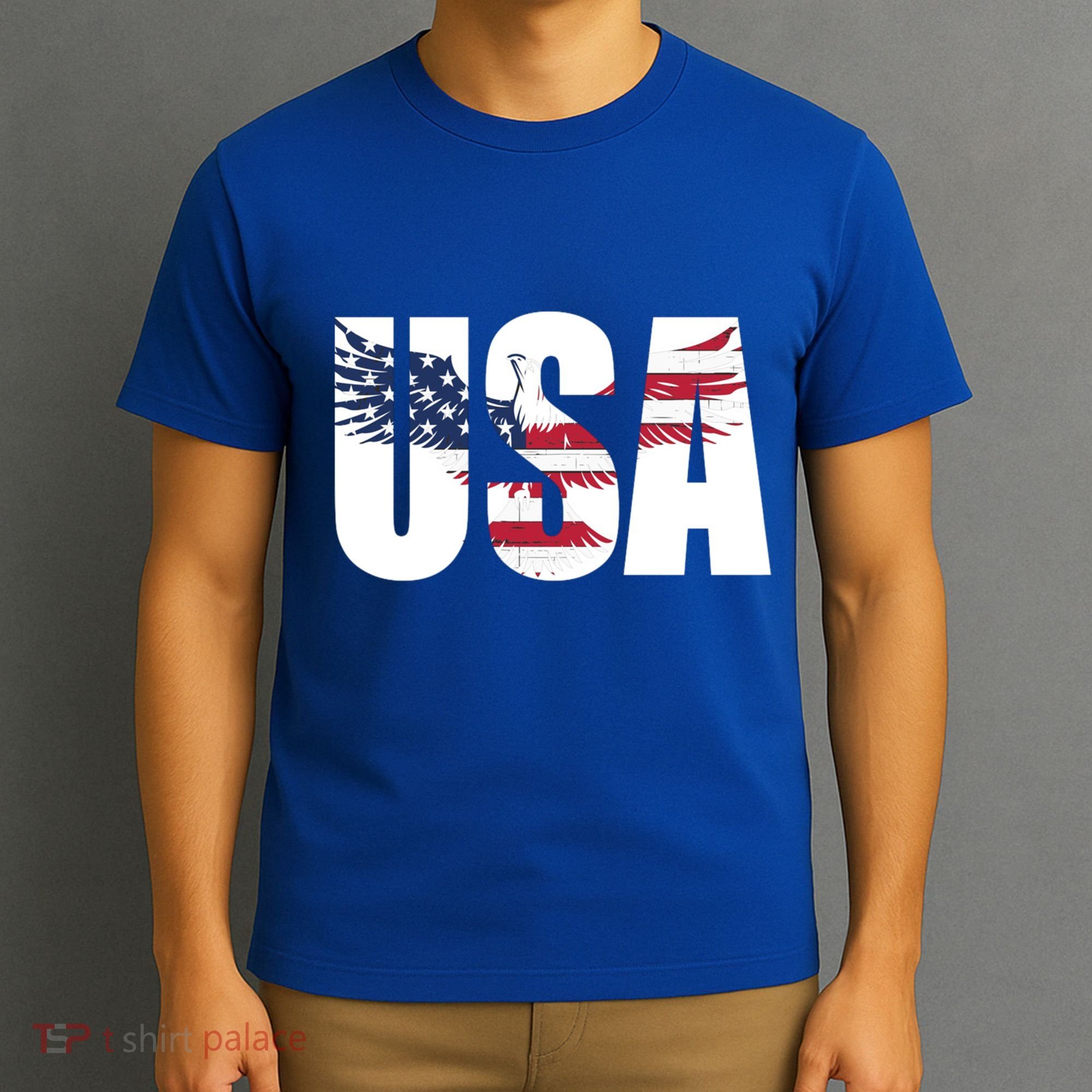 Usa Us Eagle Flag Patriotic Proud To Be An American Great Gift T-Shirt
