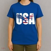 Usa Us Eagle Flag Patriotic Proud To Be An American Great Gift T-Shirt thumb 4
