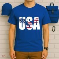 Usa Us Eagle Flag Patriotic Proud To Be An American Great Gift T-Shirt thumb 6