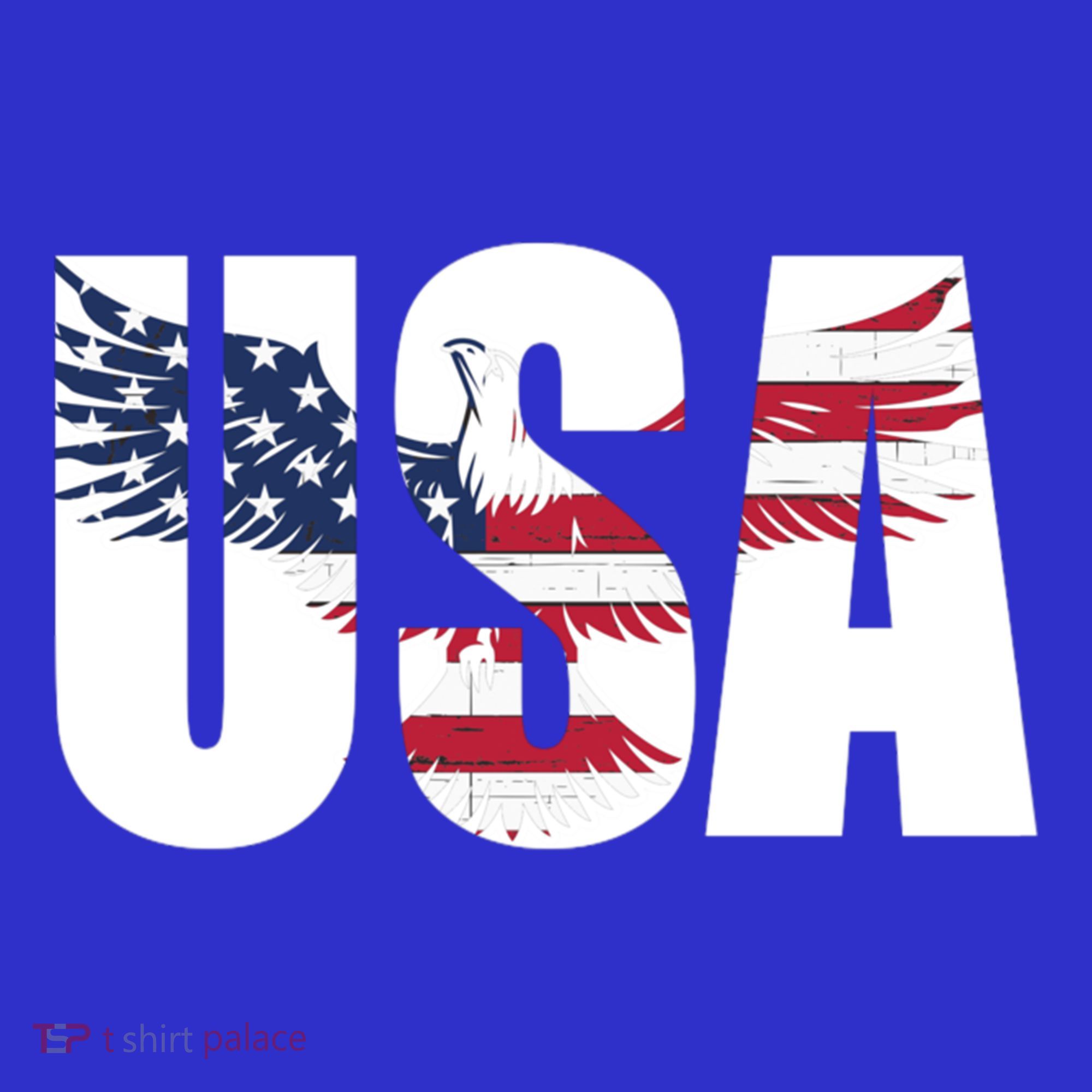 Usa Us Eagle Flag Patriotic Proud To Be An American Great Gift T-Shirt