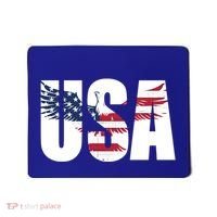 Usa Us Eagle Flag Patriotic Proud To Be An American Great Gift Mousepad thumb 0